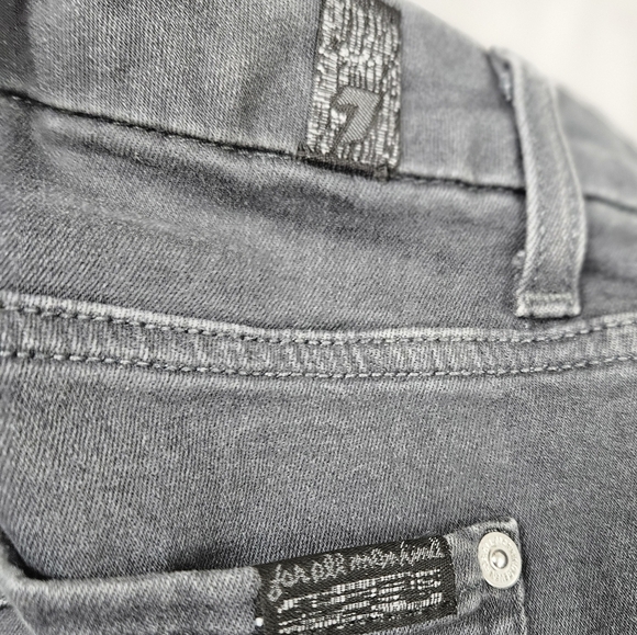 7 FOR ALL MANKIND Skinny Comfort Waist Jeans Size 32 - Picture 4 of 7